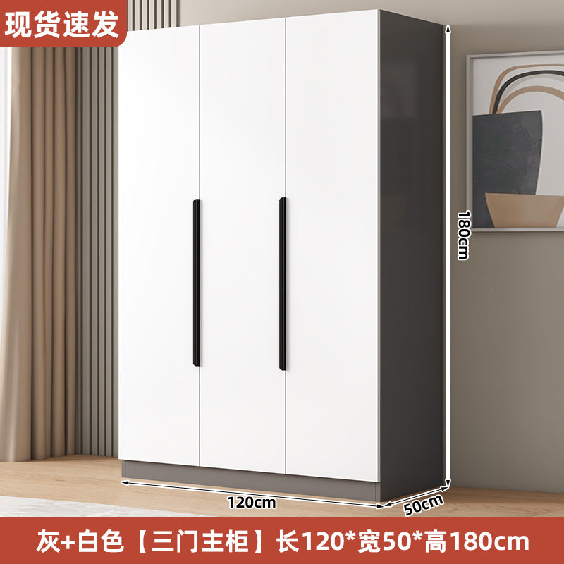 衣柜家用卧室型实木质儿童衣橱工厂直销简易组装出租房用经济柜子