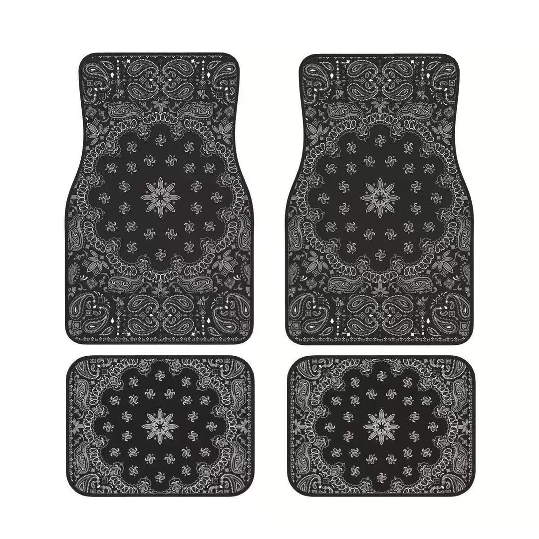 temu Car Foot Mat 4 Piece Set Home Stain Resistant Floor Mat Entryway Entryway Door Mat