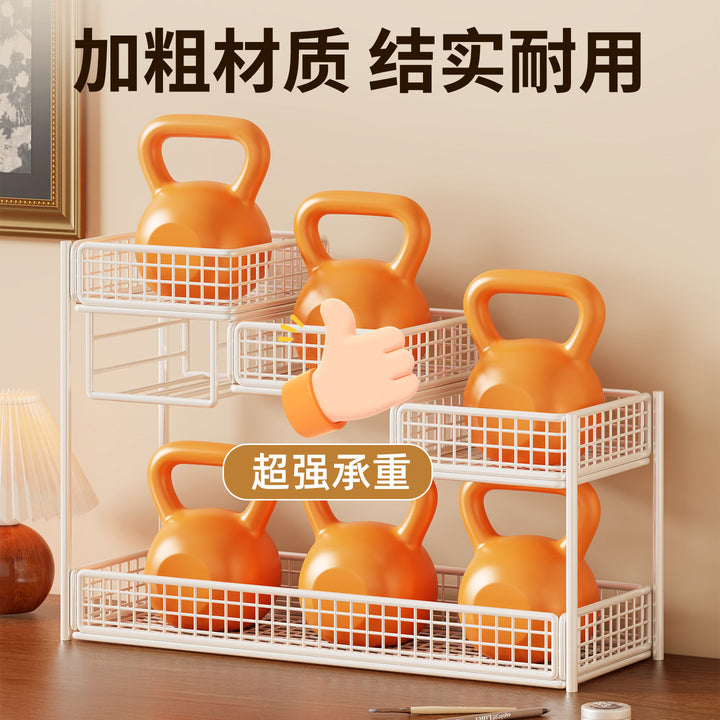 化妆品置物架厨房调料浴室纸巾储物架梳妆台护肤品口红杂物收纳盒