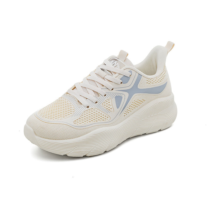 Spring New Sneakers Women Couple Versatile Thick Casual Breathable Running Shoes Small Shoesf 8829