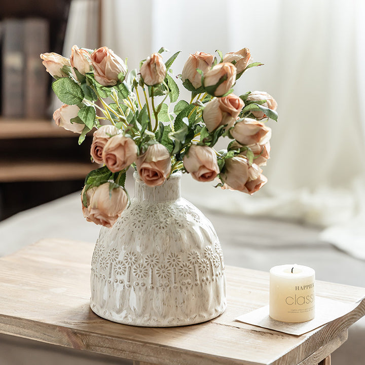 Ceramic Flower Home Home Flower Flower Living Room Flower