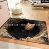 跨境temu代发3D视觉错觉入户玄关水晶绒地垫进门门垫耐脏耐磨地垫