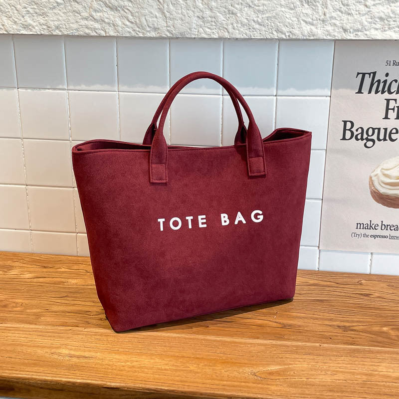 Large Capacity Commuter Women's Bag New Handheld Fashion Tote Bag Versatile Minimalist Handheld Large