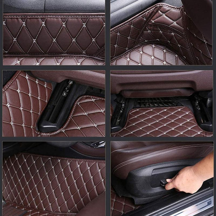 Compatible LADA Granta Special Leather Car Foot Mat