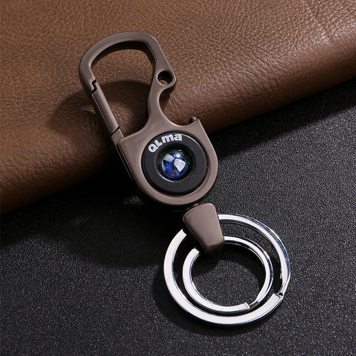 New Car Keychain Unisex Hang Keychain Stainless Steel Key Hanging Decor Couple Gift
