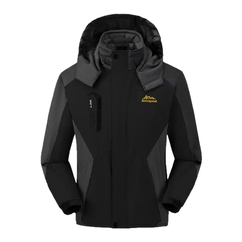 Winter Cotton Men's Jacket Thick Hat