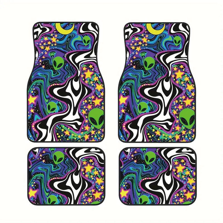 TEMUNordic Vintage Car Foot Mat Carpet Carpet 4 Piece Set Stain Resistant Floor Mat Wholesale Drop Shipping