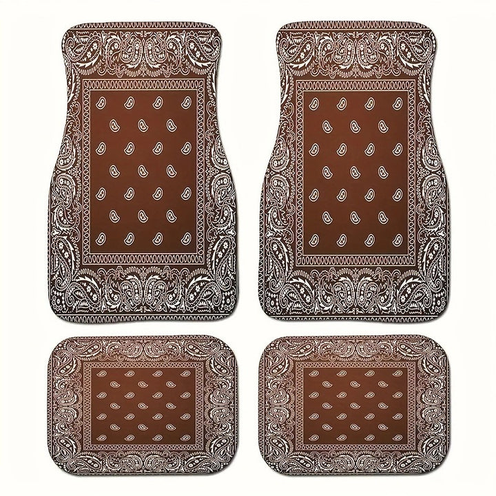 Vintage Car Foot Mat Carpet 4 Piece Set Stain Resistant Floor Mat TEMUFoot Mat Wholesale