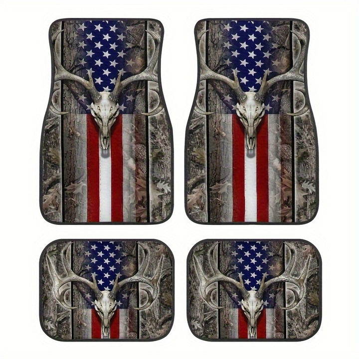 Vintage Car Foot Mat Carpet 4 Piece Set Stain Resistant Floor Mat TEMUFoot Mat Wholesale