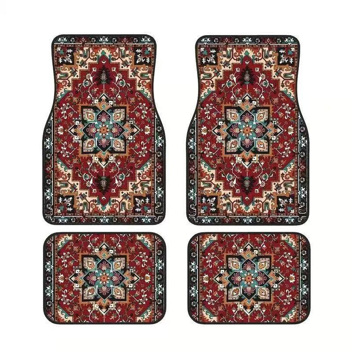 temu Car Foot Mat 4 Piece Set Home Stain Resistant Floor Mat Entryway Entryway Door Mat