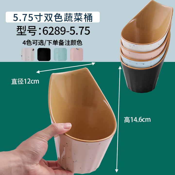 网红海鲜火锅店专用自选菜盘海底捞大排档同款RF芯片密胺餐具商用