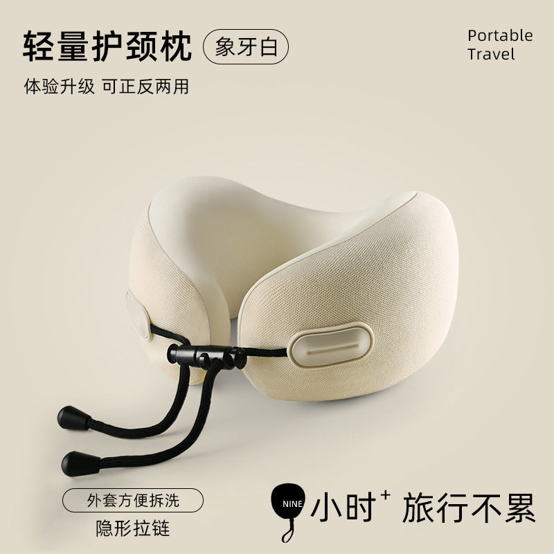 Memory Foam U Storage U Neck Pillow Travel Travel Office