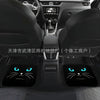 跨境热销汽车脚垫可爱猫咪装饰美观防滑垫耐脏易打理水晶绒脚踏垫