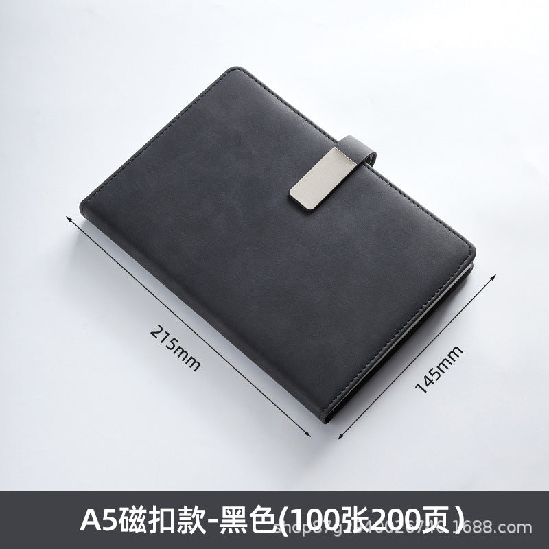 笔记本定制logo带扣学习办公商务文具本子会议记录本订制记事本子