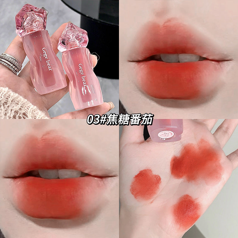Gege bear绒雾奶霜唇泥细腻绵柔素颜显白口红学生唇膏烂番茄唇釉