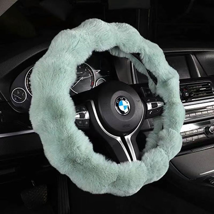 Steering Wheel Cover Wool Grip Cover Unisex Universal Fall/Winter Car Steering Wheel Cover