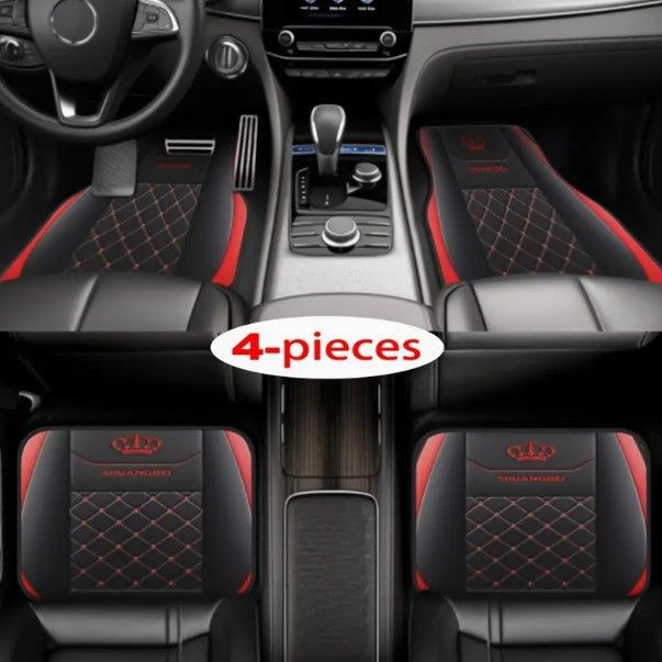 TEMUVintage Nordic Car Foot Mat Carpet 4 Piece Set Stain Resistant Floor Mat TEMUFoot Mat Wholesale