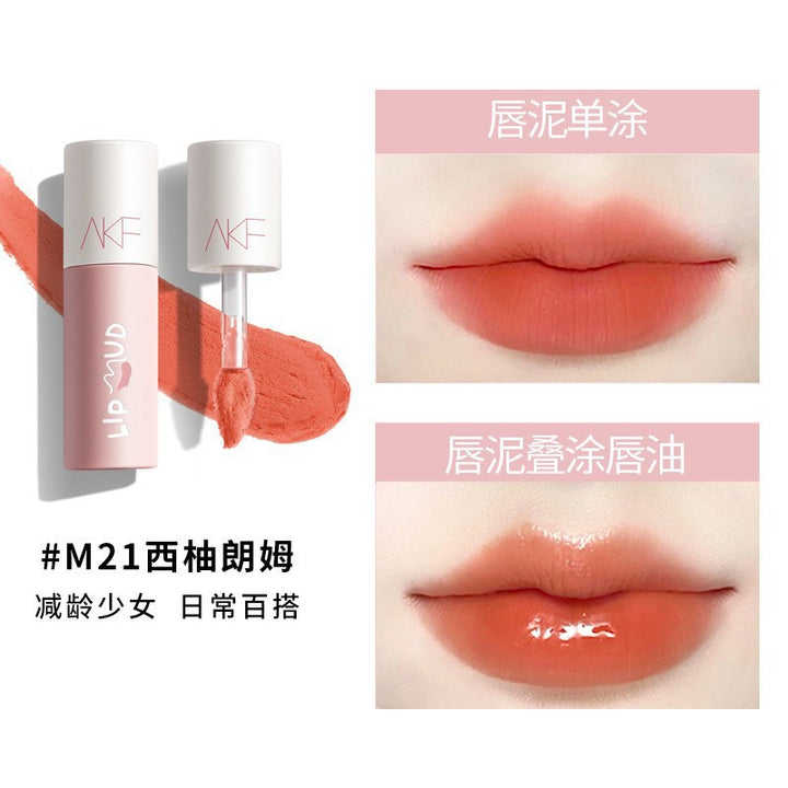 AKF唇泥口红女唇釉送女朋友不易掉色不易沾杯雾面哑光平价学生akf