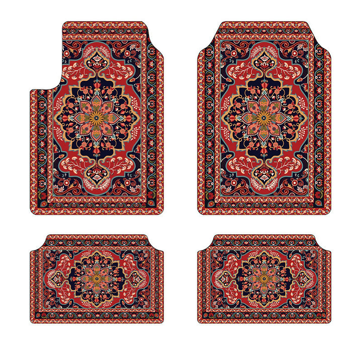 temu Car Foot Mat 4 Piece Set Home Stain Resistant Floor Mat Entryway Entryway Door Mat