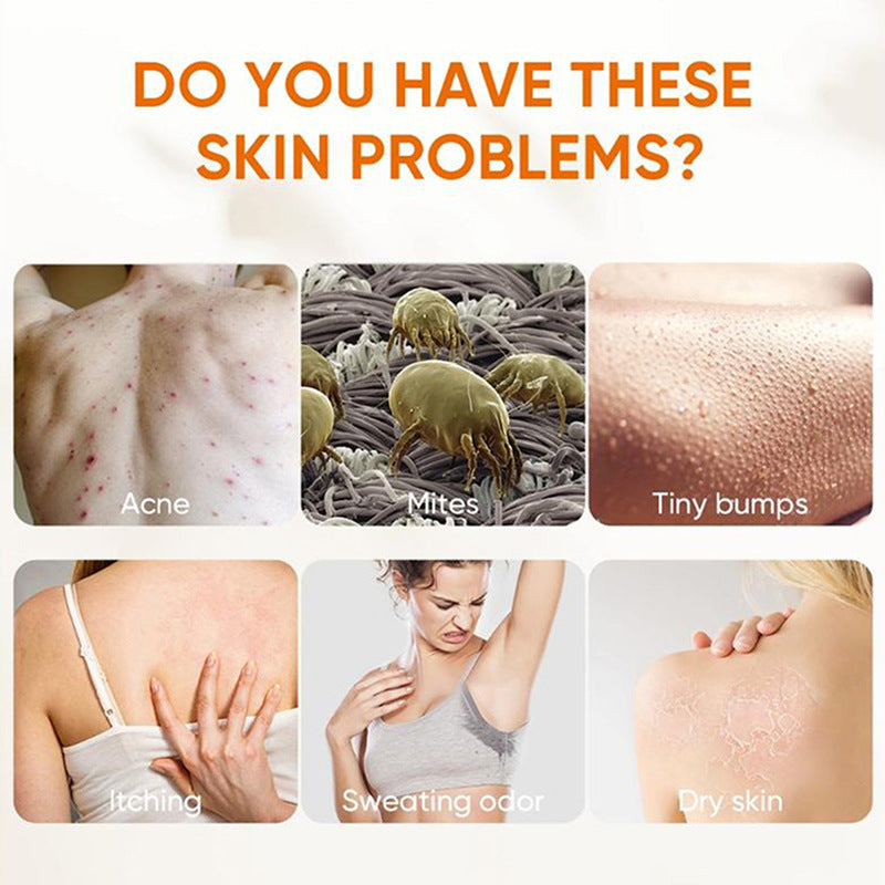 全英文Anti-ACNE and Mite Shower gel祛痘除螨沐浴露跨境爆款