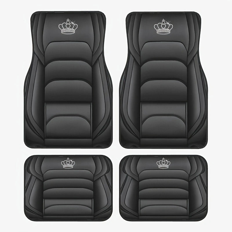 TEMUNordic Vintage Car Foot Mat Carpet Carpet 4 Piece Set Stain Resistant Floor Mat Wholesale Drop Shipping