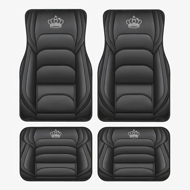TEMUNordic Vintage Car Foot Mat Carpet Carpet 4 Piece Set Stain Resistant Floor Mat Wholesale Drop Shipping
