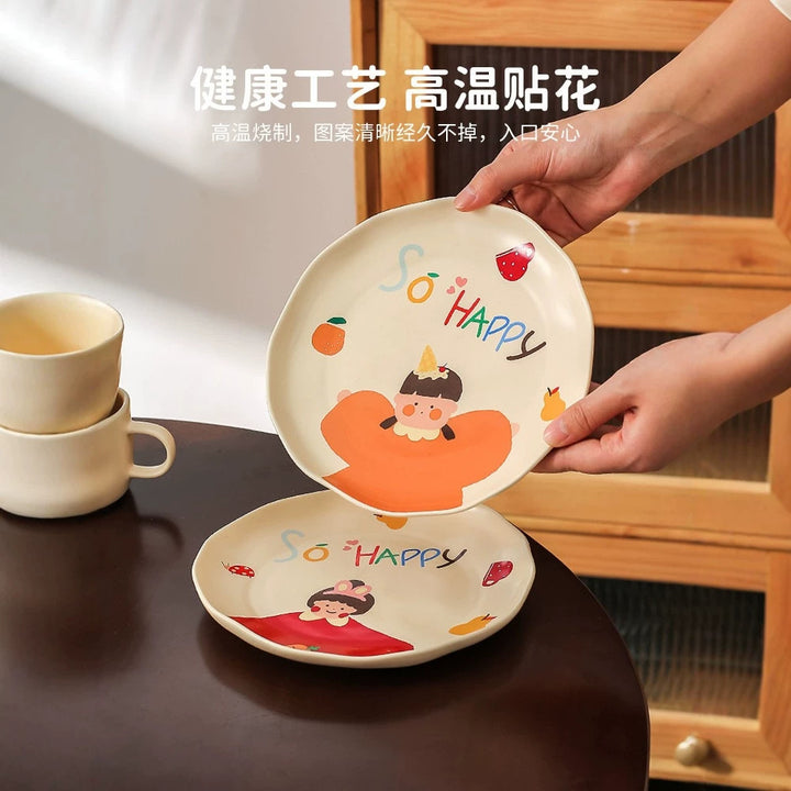 一家四口餐具碗碟套装家用乔迁新居结婚新婚生日礼物女