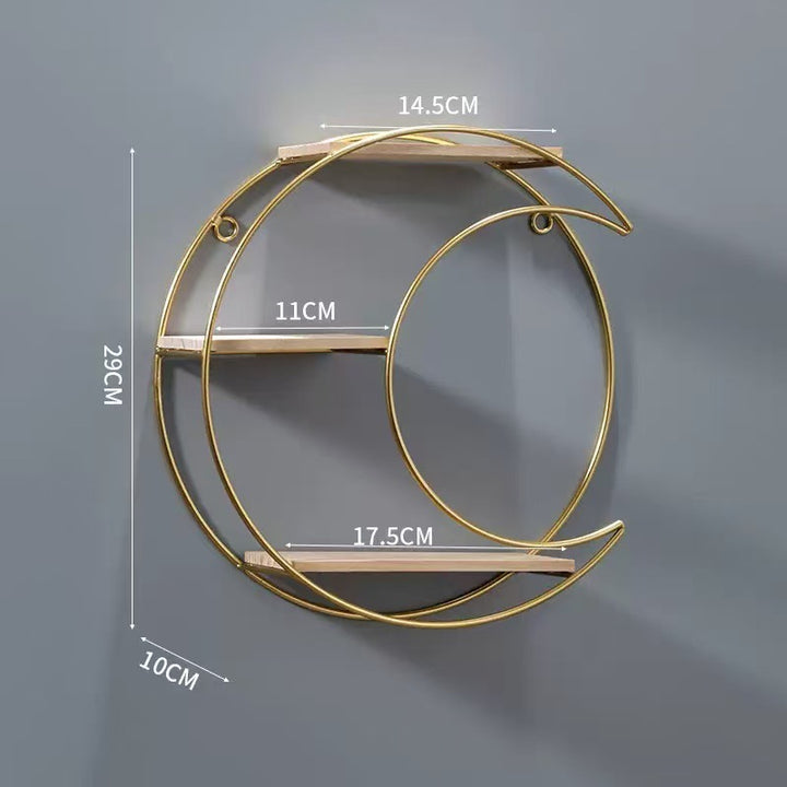 Living Room Hang Decor Light Luxury Hanging Decor Storage Shelf