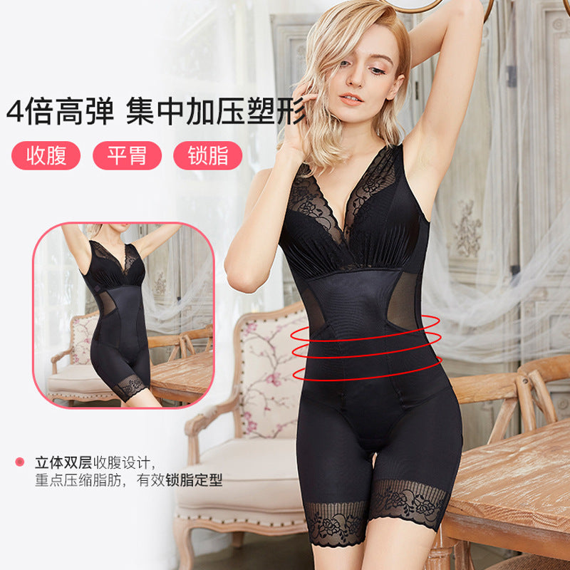 经典款美人传计女士连体衣束腰塑形美体后脱养护合跨塑身连体衣女