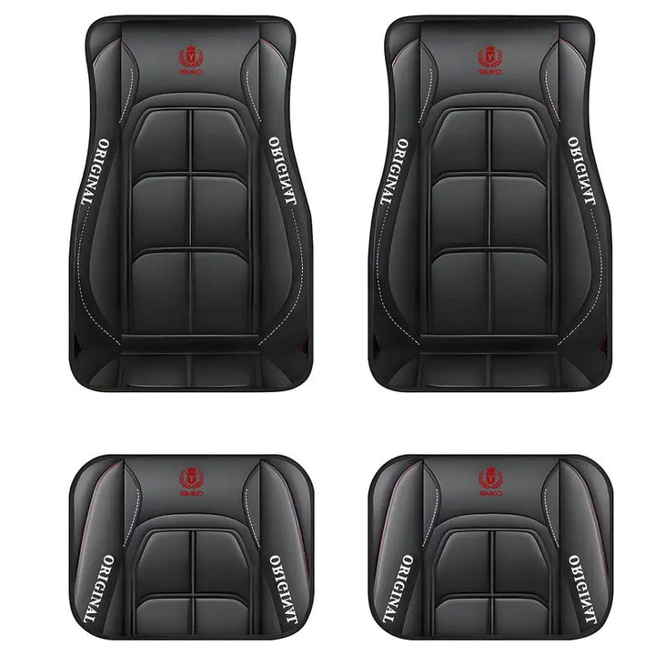 TEMUVintage Nordic Car Foot Mat Carpet 4 Piece Set Stain Resistant Floor Mat TEMUFoot Mat Wholesale