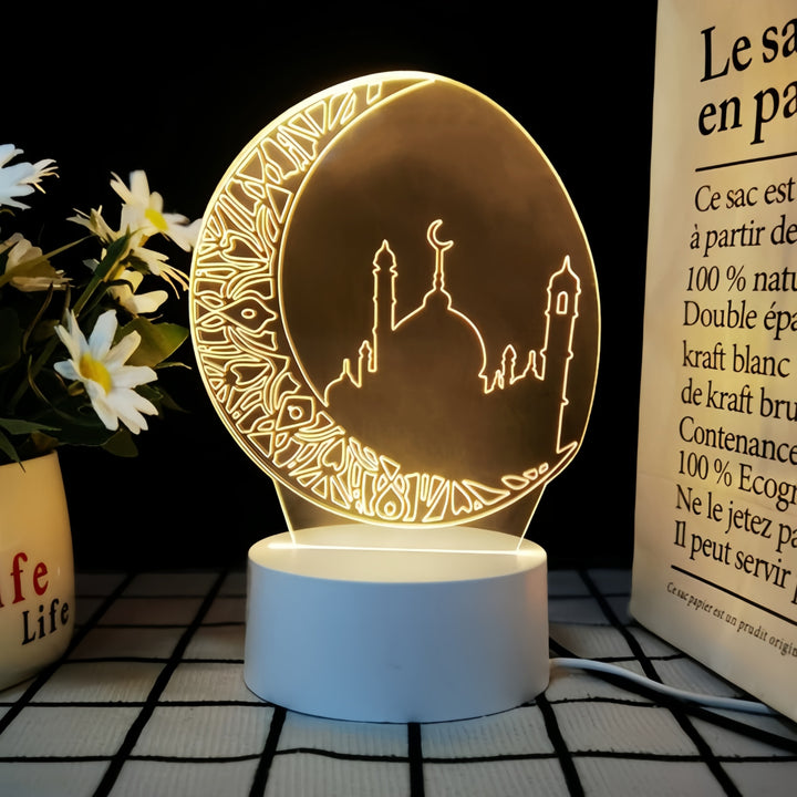 厂家批发跨境阿拉伯3d小夜灯儿童卧室创意氛围台灯中东风格礼品灯