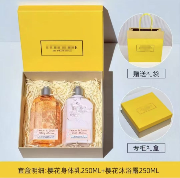 欧舒家樱花沐浴露身体乳清洁星河夜樱留香持久礼盒套装伴手礼保湿