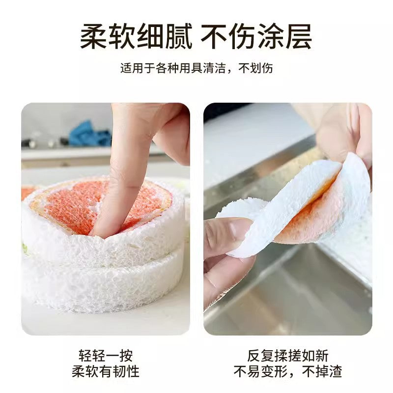压缩木浆棉 卡通动物水果海绵擦清洁抹布厨房家用洗碗刷木浆海棉