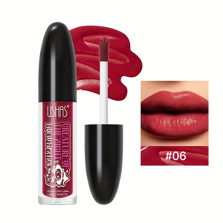 USHAS Lip Gloss Waterproof Transfer-Proof Lipstick UC 048