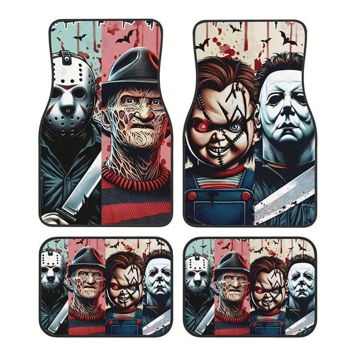TEMUVintage Nordic Car Foot Mat Carpet 4 Piece Set Stain Resistant Floor Mat TEMUFoot Mat Wholesale