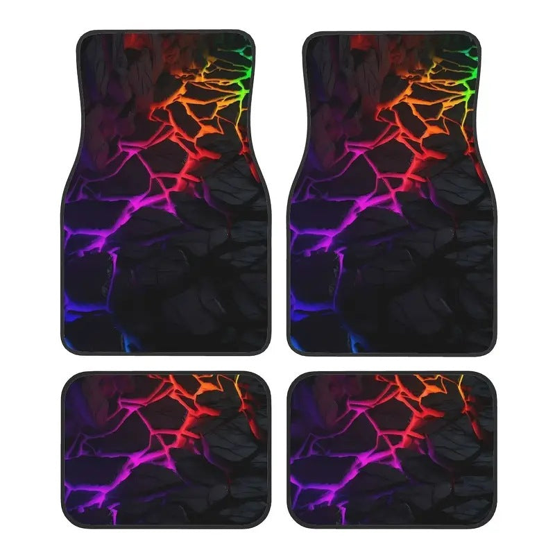 TEMUVintage Nordic Car Foot Mat Carpet 4 Piece Set Stain Resistant Floor Mat TEMUFoot Mat Wholesale