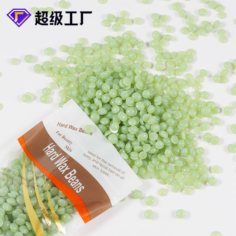 跨境专供天然蜜蜡脱毛蜡豆腋下比基尼身体脱毛蜡蜡疗WaxBeans