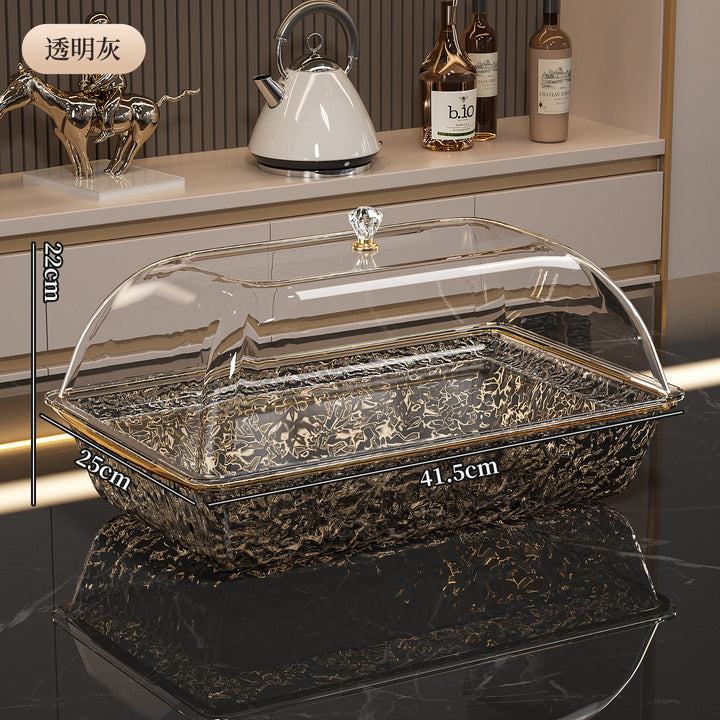 新品冰镇盆备菜托盘套装甜品蛋糕盘水果冷冻寿司刺身带盖透明盆