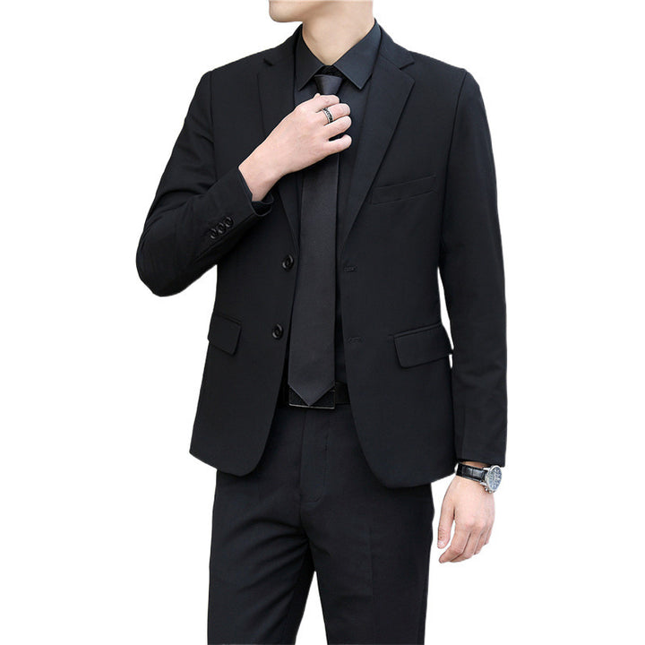 春秋季青年商务西服套装男士西装西裤三件套婚庆礼服新郎伴郎团体