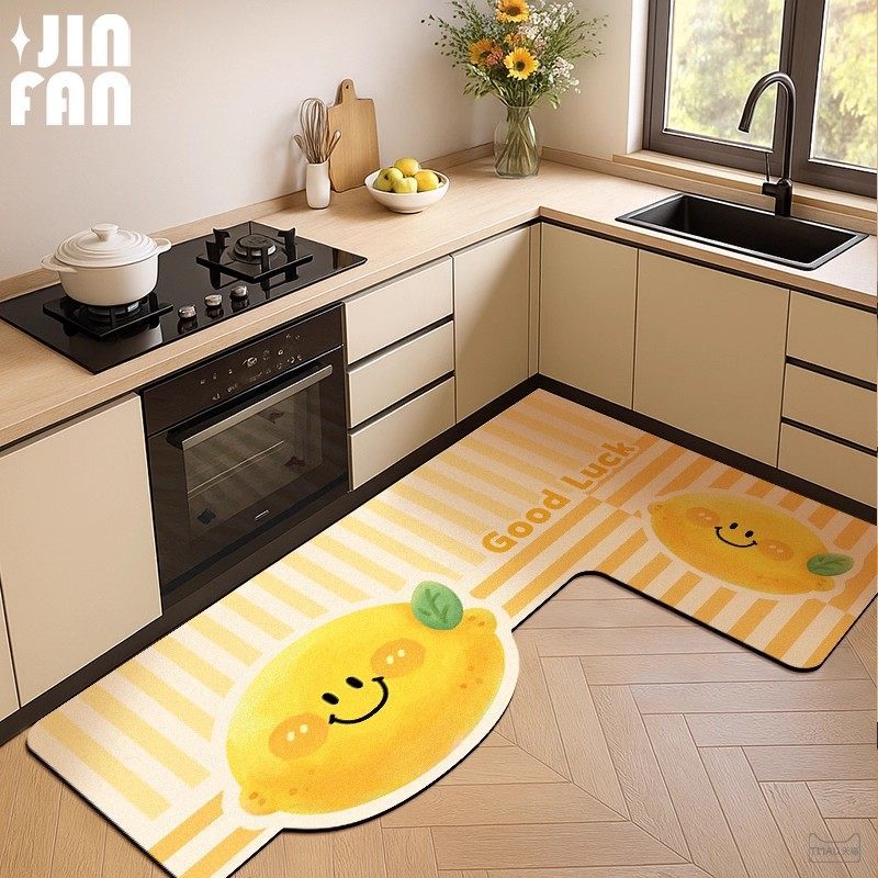 Fruit L Kitchen Non Slip Floor Mat