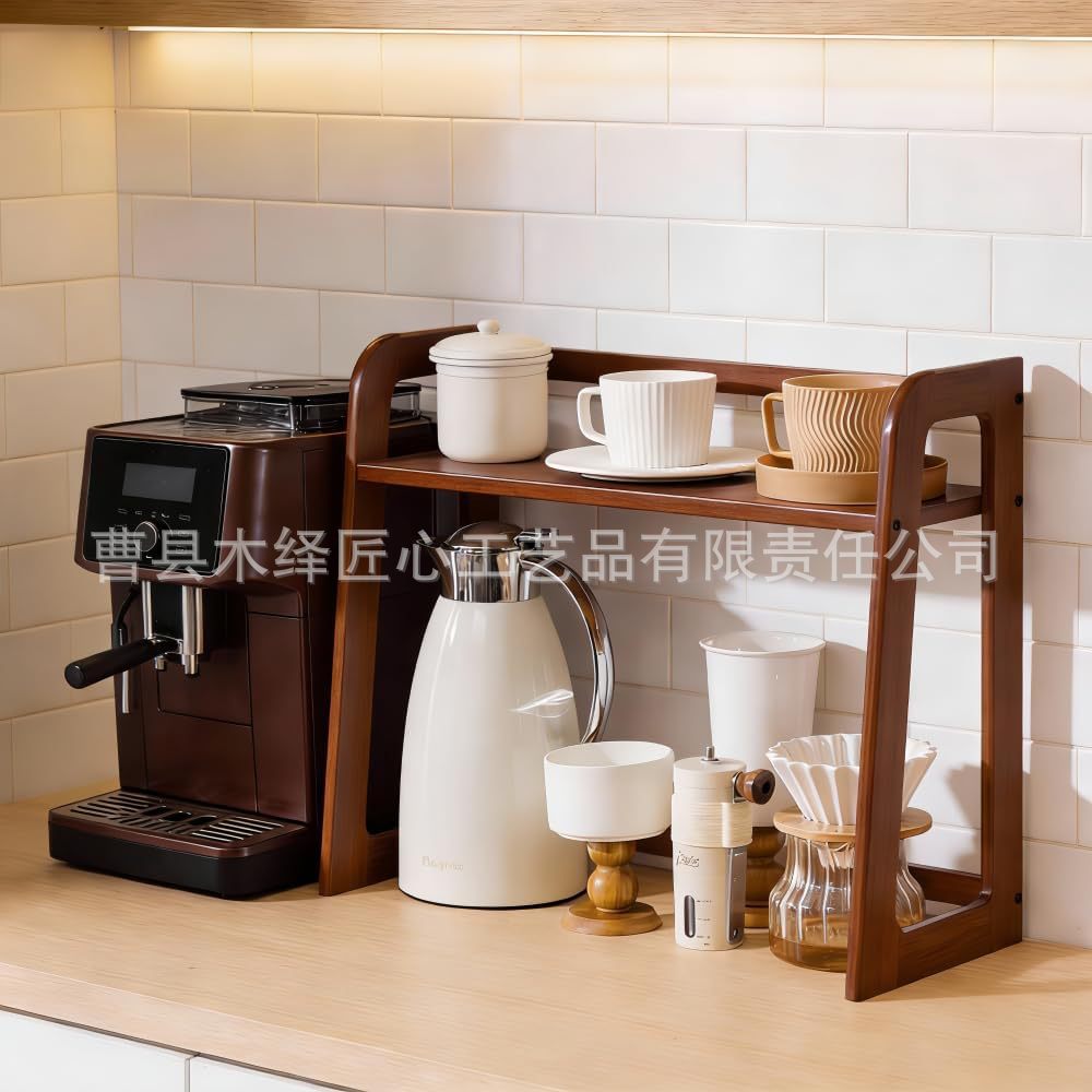 木制杯架置物架桌面茶杯水杯咖啡杯茶具收纳家用厨房调料收纳架