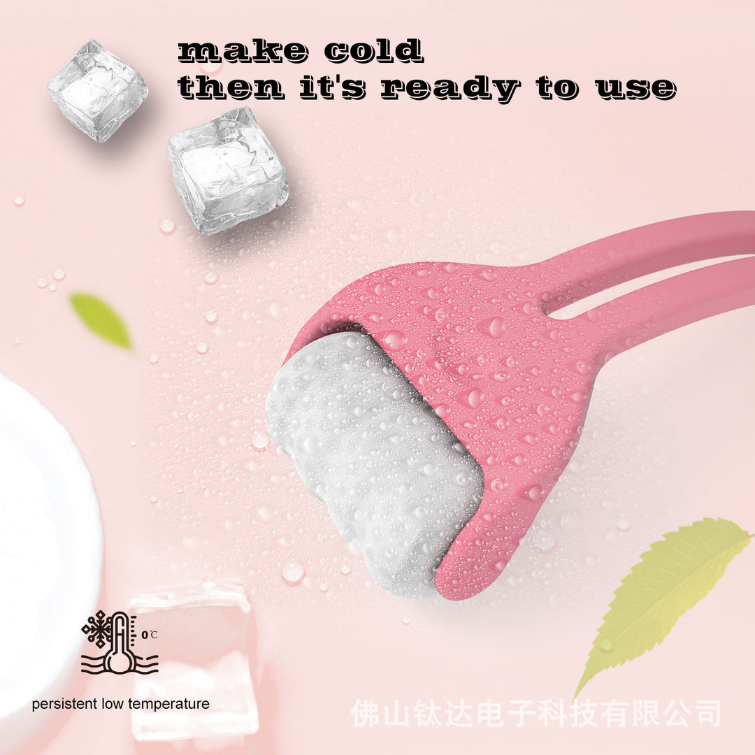 亚马逊 新款冰滚轮Q7便携式脸部按摩手动 冰格按摩工具工厂
