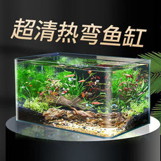 高透鱼缸金晶白工厂直销客厅办公室酒店大堂观赏大鱼缸代发