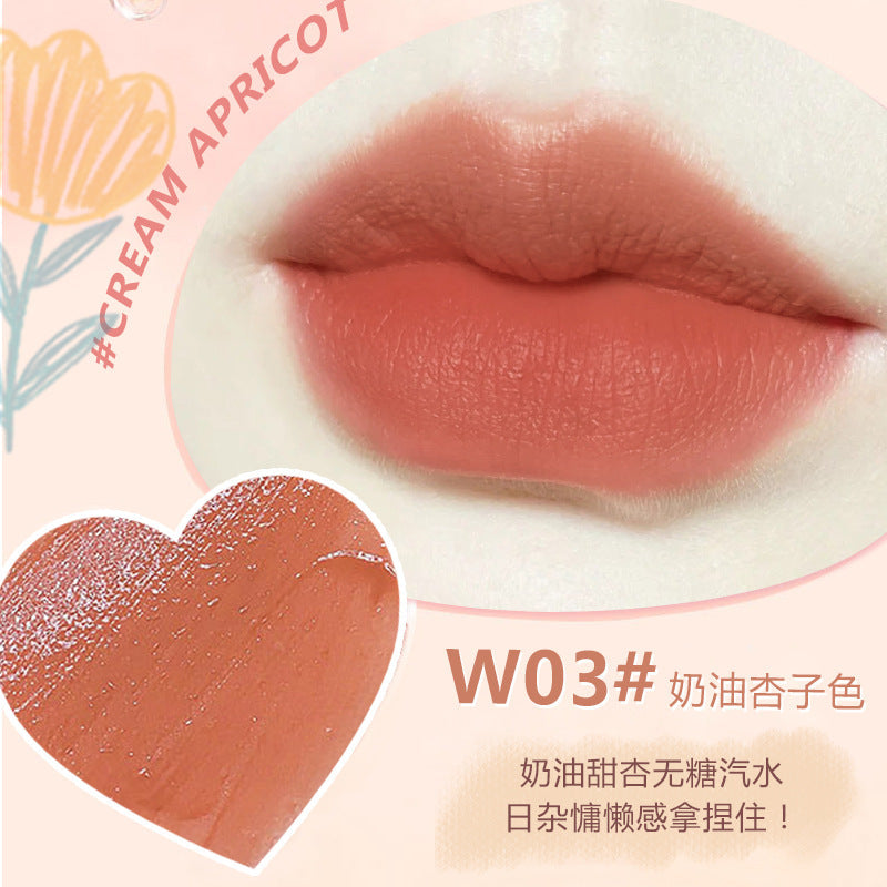 WODWOD绒雾轻感奶霜唇釉素颜不易掉色不易沾杯显白轻薄素颜奶油色