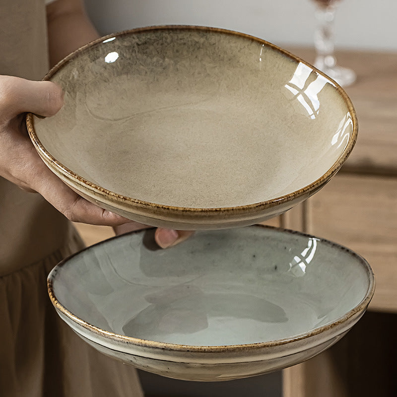 Japanese Style Vintage Bowl Ceramic Bowl Bowl Premium Design Bowl Tableware Set Wholesale