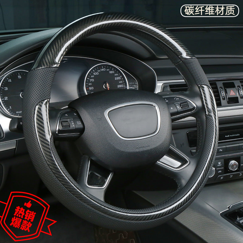 Car Universal Steering Wheel Cover Non Slip Breathable All Season Grip Cover