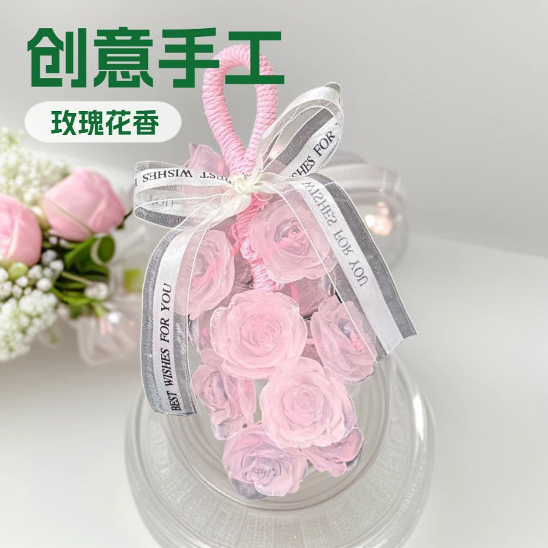 香皂创意手工水晶玫瑰花香熏皂可沐浴洗手伴手礼熏皂挂件礼盒伴手