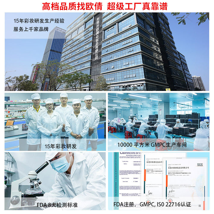 跨境现货无logo防水勾线哑光雾面不沾杯不掉色口红唇线笔唇釉套装