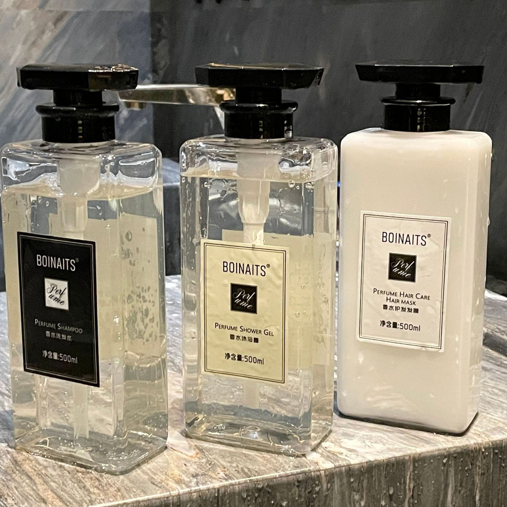 BOINAITS小苍兰香水洗发水女沐浴露男润发膏洗护用品套装代发批发