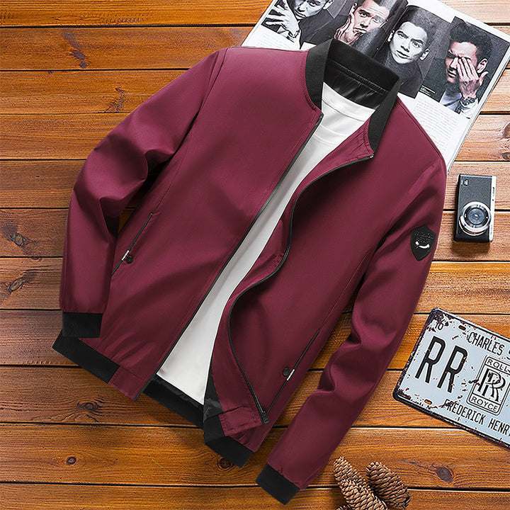 Men's Spring Korean Style Slim Fit Jacket Men Youth Plus Size Men
